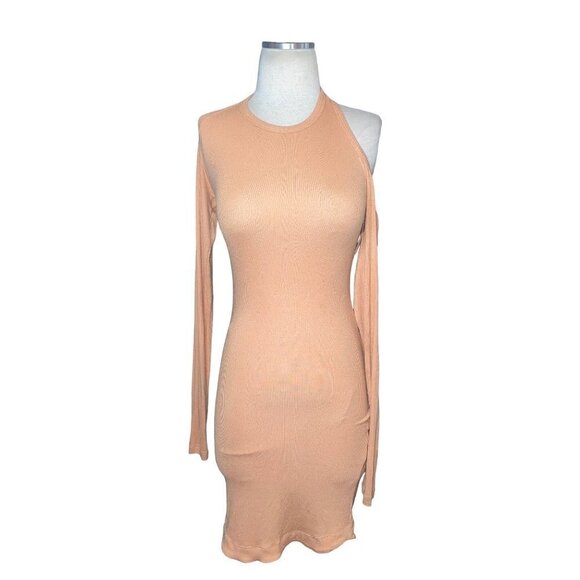 Alix NYC Elton Single Cold Shoulder Long Sleeve Body-Con Dress XSmall Womens - Picture 5 of 9